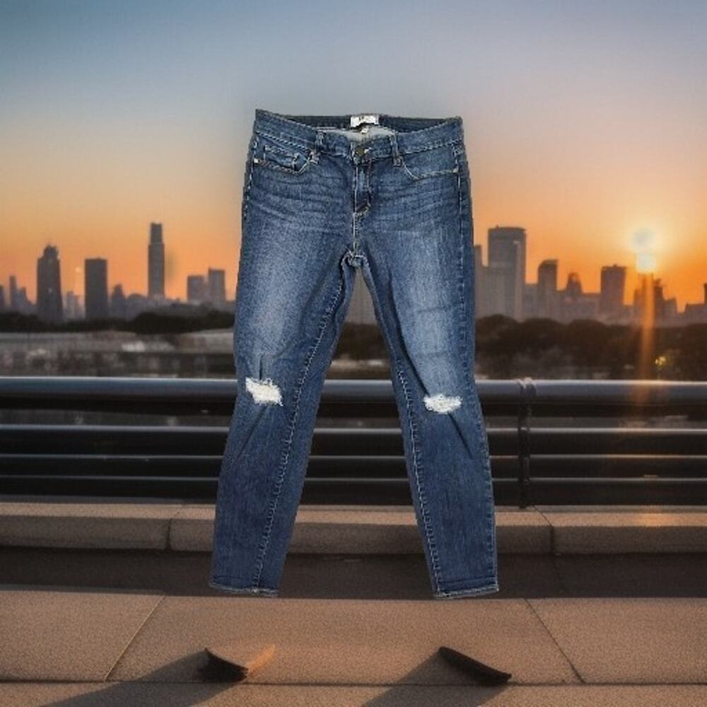 Paige Jeans Womens 31 X 27 Blue Denim Verdugo Ankle Skinny Leg Stretch Low Rise